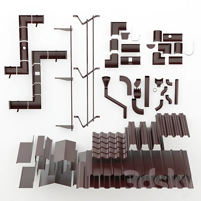 elements of a roof 3DModel