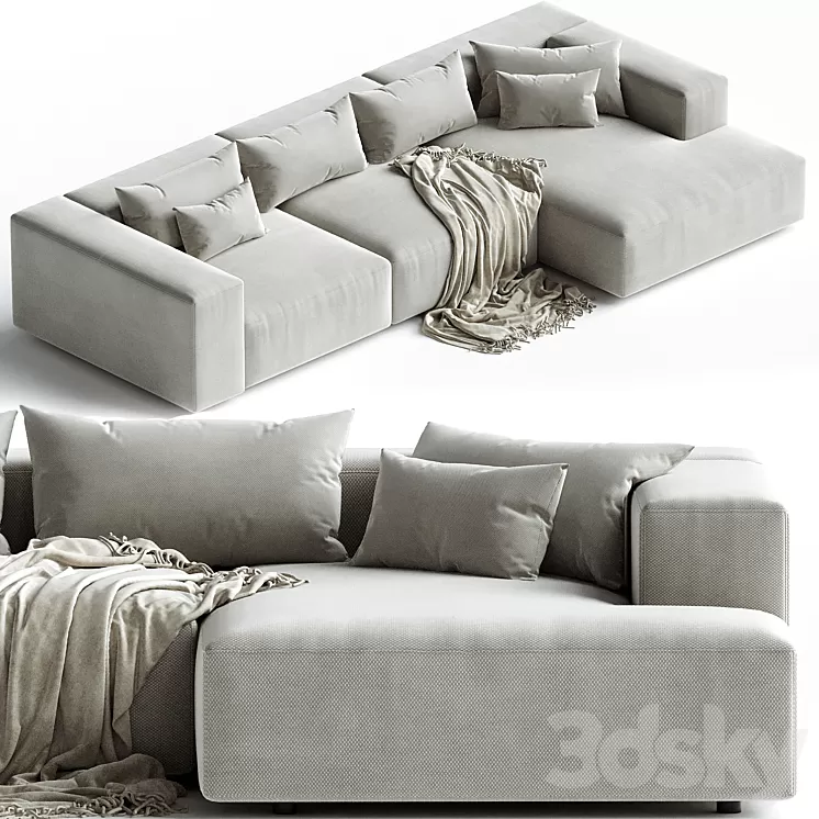 Eleonore 330x170cm modular sofa 3D Model Free Download