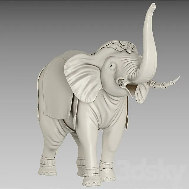 Elephant 3D Model
