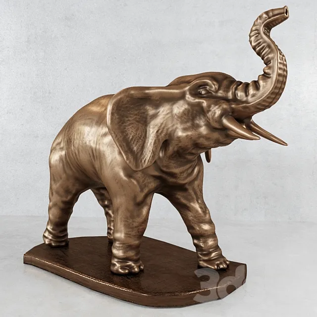 elephant Figurine 3D Model