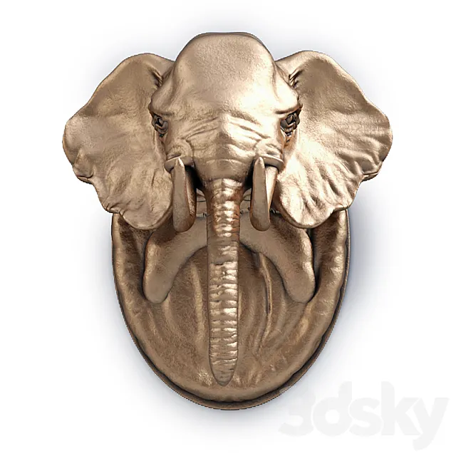 Elephant Head 3D Model