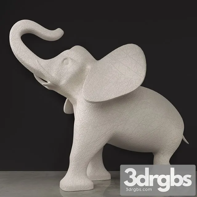 Elephant statue 3D Model Download