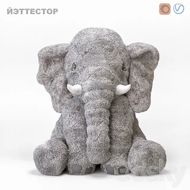 ELEPHANT YETTESTOR IKEA 3DModel ELEPHANT YETTESTOR IKEA 3DModel
