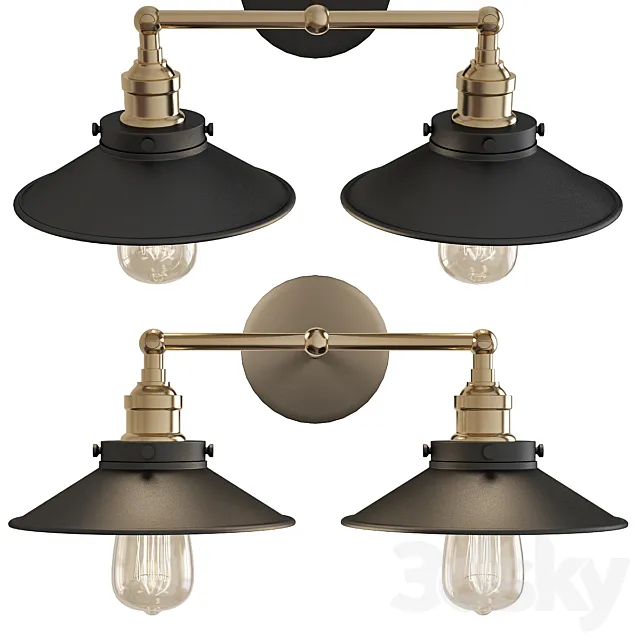 Eletorot Vintage Wall Light Double Wall Light 3DModel