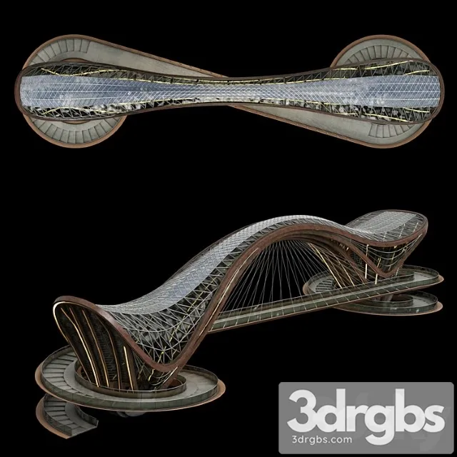 Elevated Pedestrian Crossing 3D Model Download Elevated Pedestrian Crossing 3D Model Download