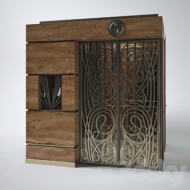 Elevator for skyscrapers 3D Model Elevator for skyscrapers 3D Model