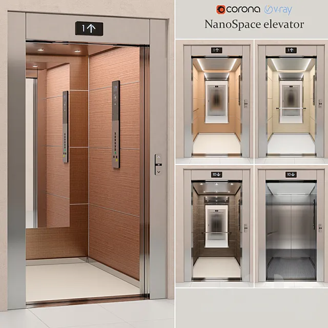 Elevator Kone NanoSpace 3DModel