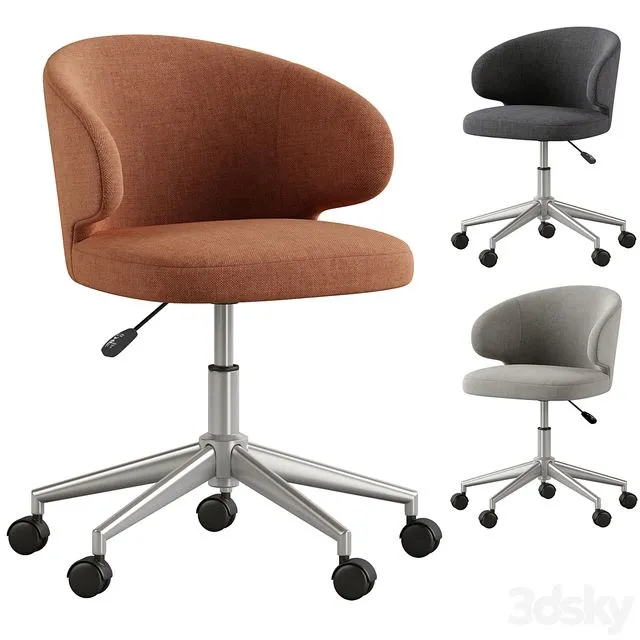Elga office chair. LA REDOUTE INTERIEURS 3D Model Elga office chair. LA REDOUTE INTERIEURS 3D Model