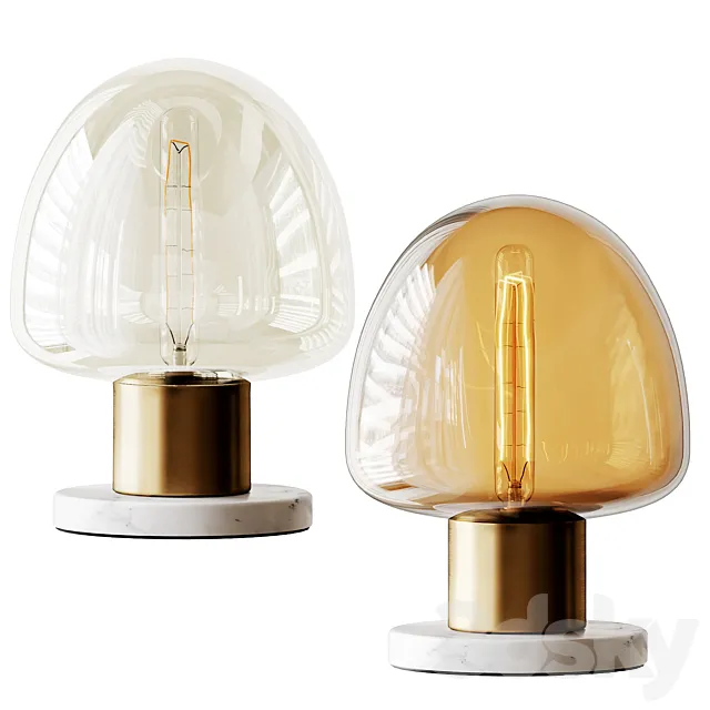 Eliana Glass Table Lamp 3DModel Eliana Glass Table Lamp 3DModel