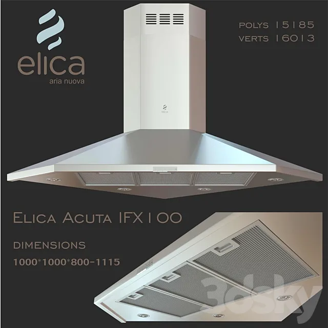 ELICA Angle extractor ACUTA IXF100 3DModel
