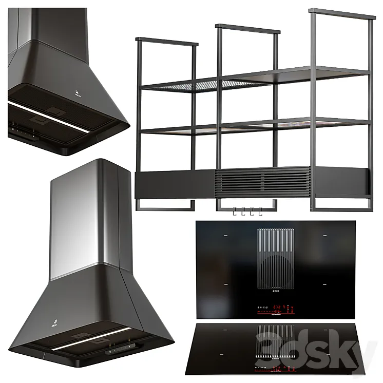 Elica Appliances Set 1 3D Model Free Download