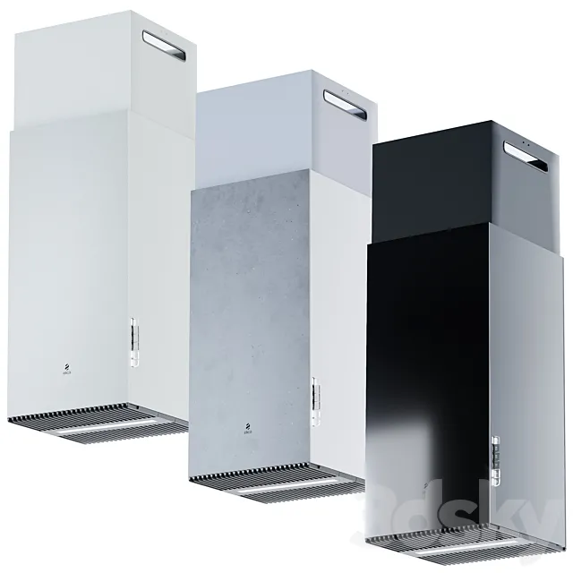 Elica Haiku island 320 s 3D Model Elica Haiku island 320 s 3D Model