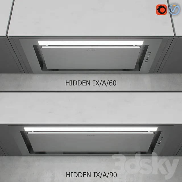 Elica – HIDDEN IX _ A _ 60 + IX _ A _ 90 3DModel