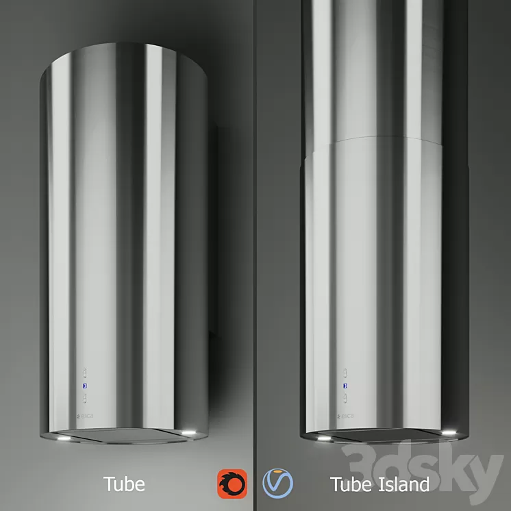 Elica – TUBE + TUBE ISLAND 3D Model