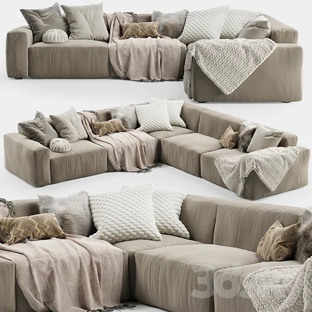 Elise Corner Sofa 2 3DModel