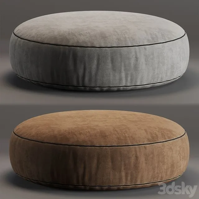 ELISE R&D Poliform pouf 3D Model ELISE R&D Poliform pouf 3D Model