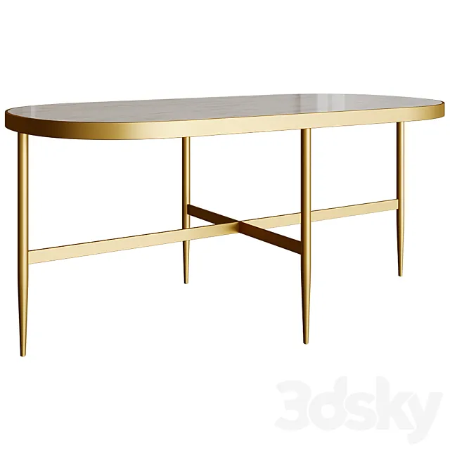 Elisenda coffee table 3D Model Elisenda coffee table 3D Model