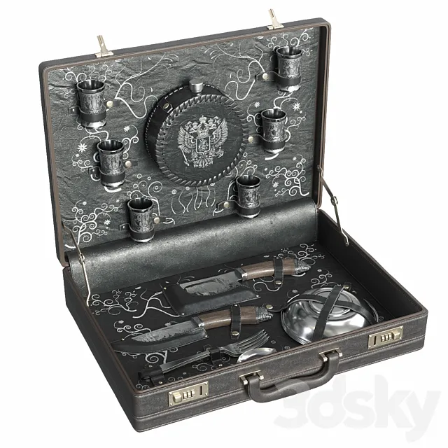 Elite picnic set 3DModel Elite picnic set 3DModel