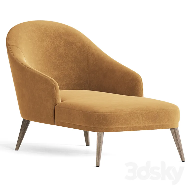 Eliza Chaise Lounge 3D Model Free Download
