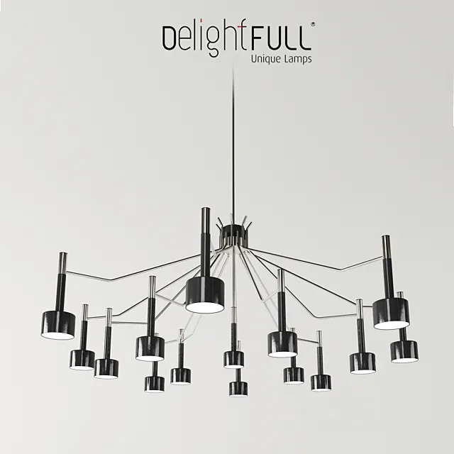 ELLA SUSPENSION LAMP by Delightfull 3D Model ELLA SUSPENSION LAMP by Delightfull 3D Model