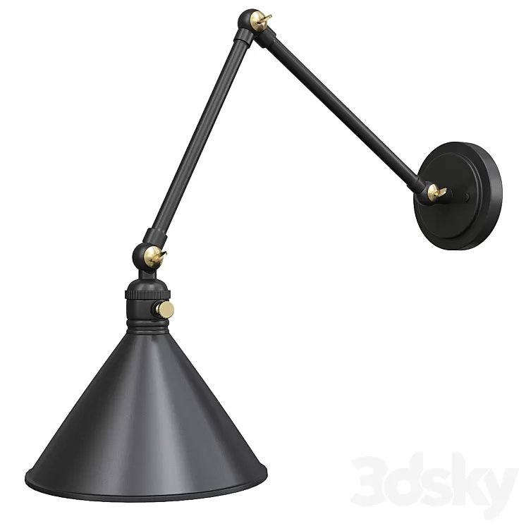 Ellerbeck swing arm wall sconce 3D Model Free Download