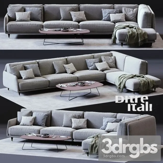Elliot Corner Sofa 01 3D Model Download Elliot Corner Sofa 01 3D Model Download