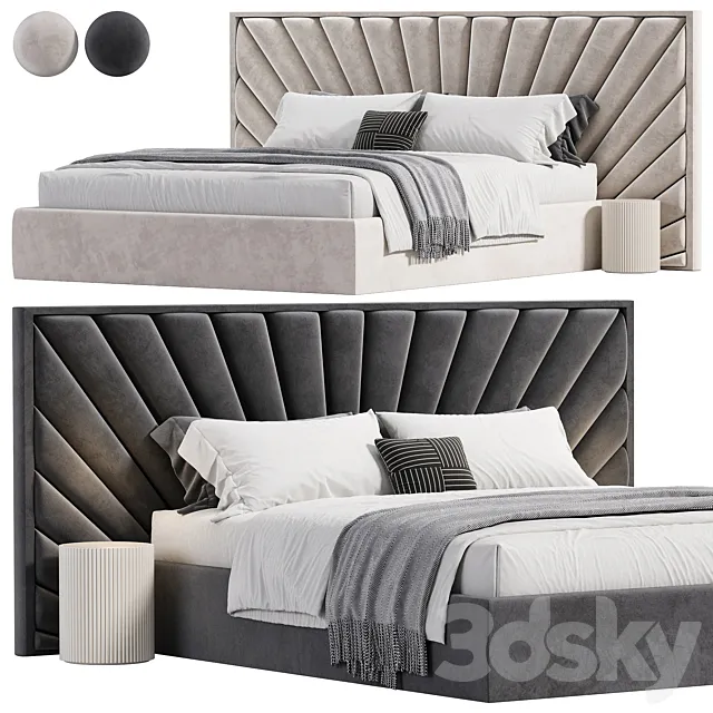 Elliot Deco Bed 3D Model Elliot Deco Bed 3D Model