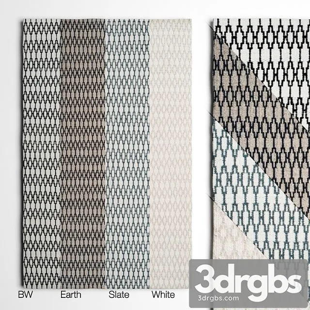 Elliot rugs by linie design 3D Model Download