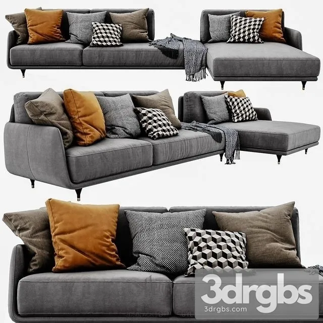 Elliot Sofa 02 3D Model Download Elliot Sofa 02 3D Model Download