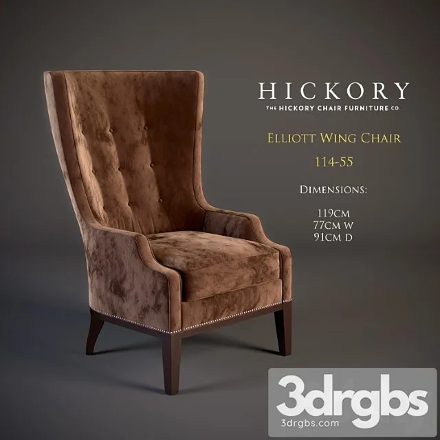 elliott wing chair 3D Model Download elliott wing chair 3D Model Download