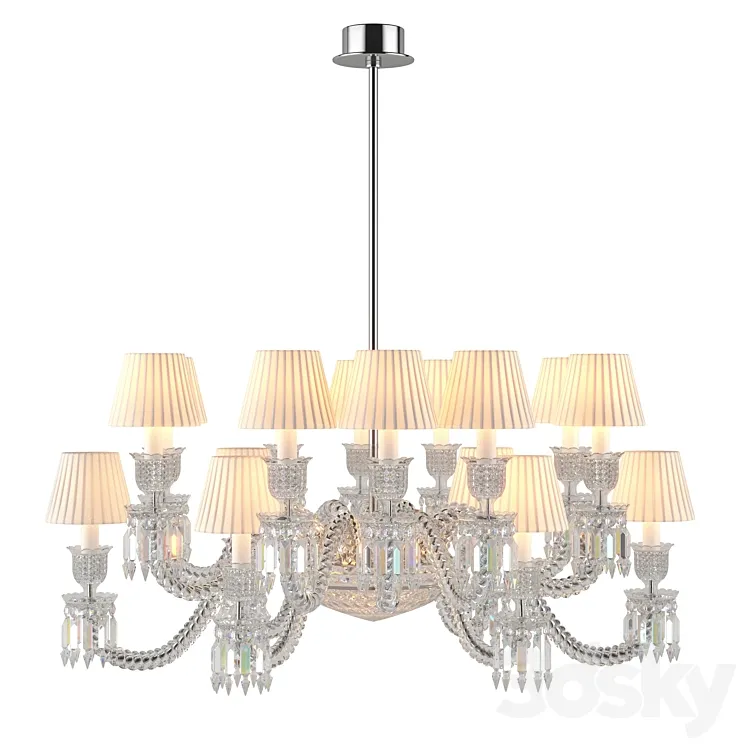 Ellipse Chandelier 16 L 3D Model Free Download