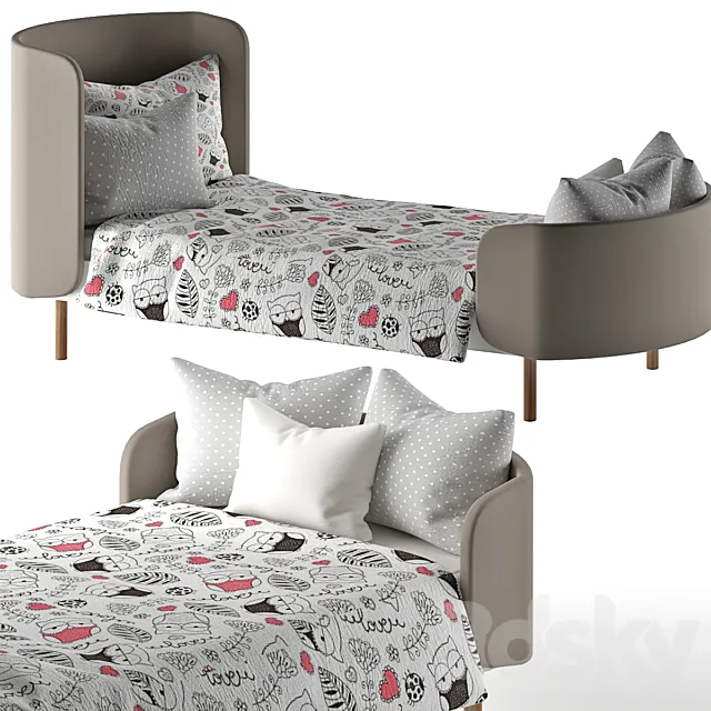 Ellipse Kidi soft bed 3D Model Ellipse Kidi soft bed 3D Model