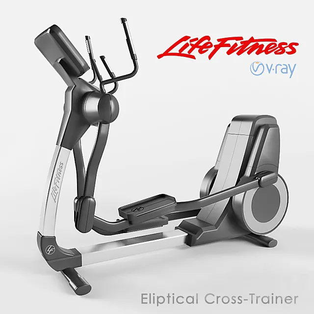 Elliptical Cross-Trainer 3D Model