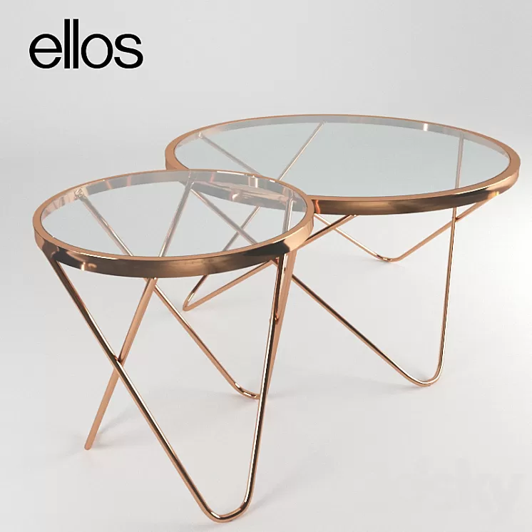 Ellos home coffee table melissa 45 3D Model Ellos home coffee table melissa 45 3D Model