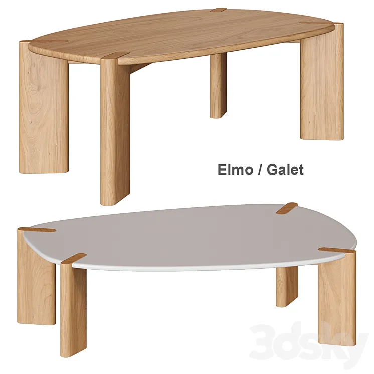 Elmo \/ Galet Coffee table La Redoute 3D Model Free Download Elmo \/ Galet Coffee table La Redoute 3D Model Free Download