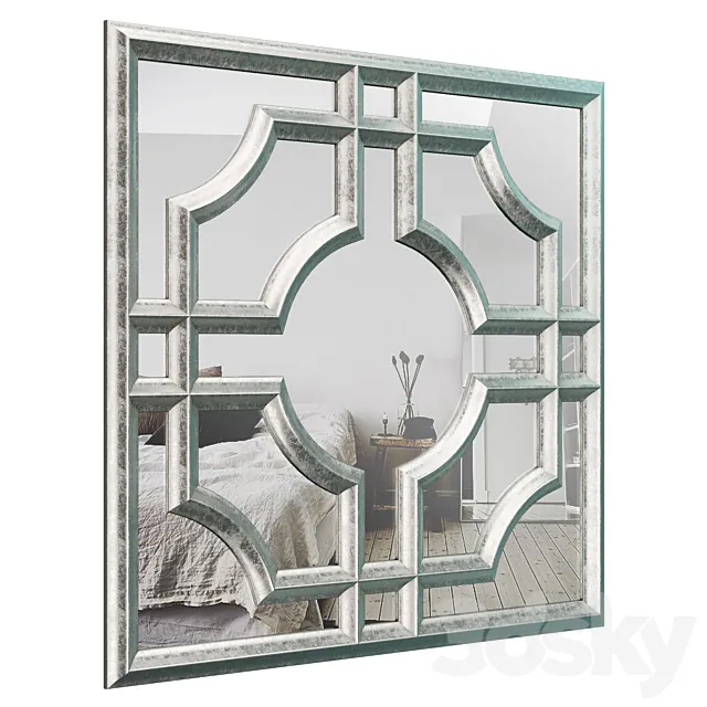 Elmwood Accent Mirror 3DModel