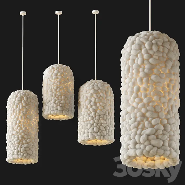 Elongated lamp by Helen Loom 3DModel Elongated lamp by Helen Loom 3DModel