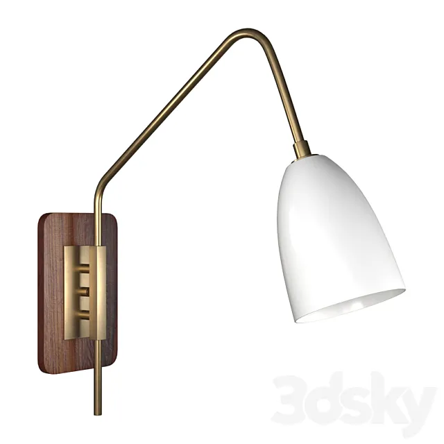 Elska Wall Mount Lamp by Blueprint Lighting Sconce 3D Model Elska Wall Mount Lamp by Blueprint Lighting Sconce 3D Model