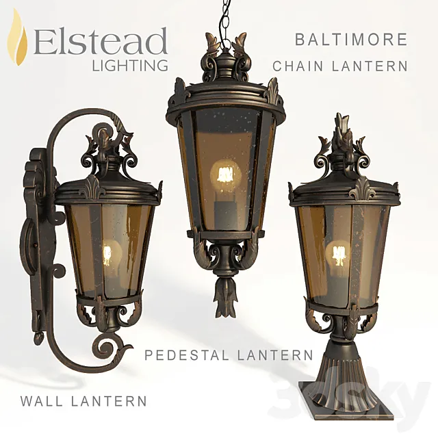 Elstead lighting Baltimore 3D Model