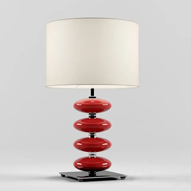 Elstead Lighting Onyx Red Table Lamp 3D Model