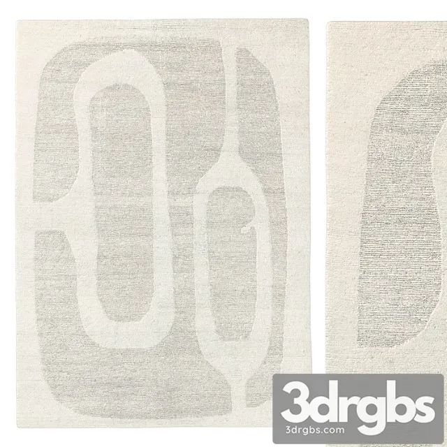 Eluru Hand Knotted Wool Rug 3D Model Download