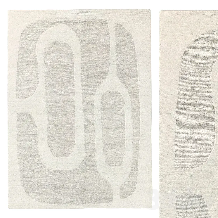 ELURU HAND-KNOTTED WOOL RUG 3D Model Free Download