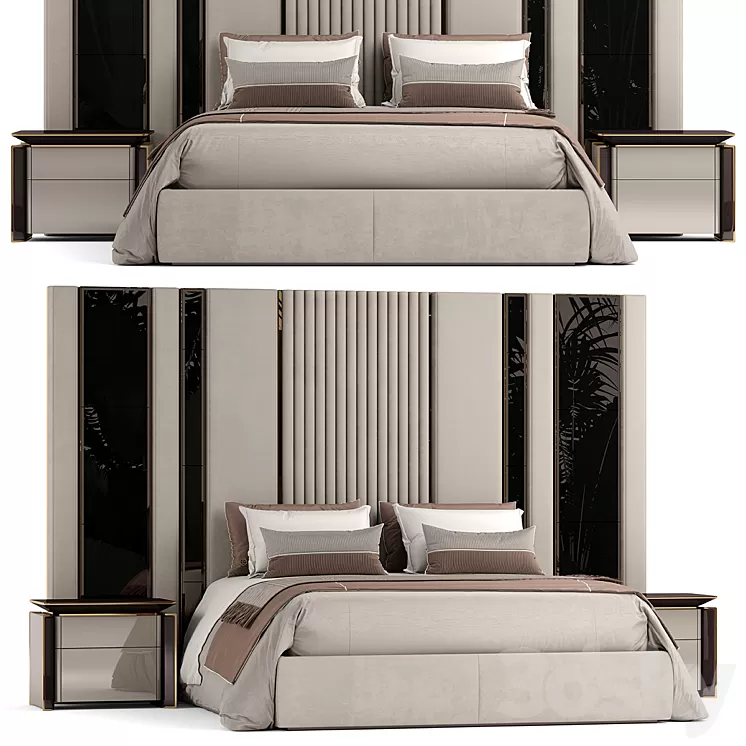 Elve luxury bed 3D Model Free Download
