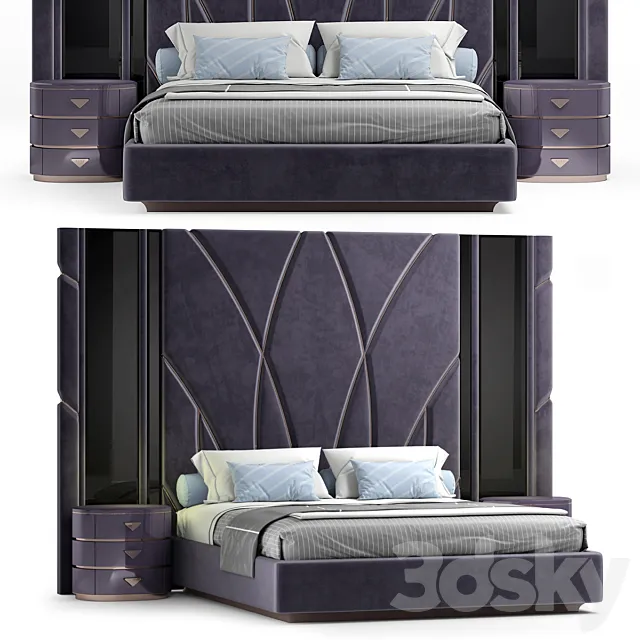 Elve luxury bed 3D Model Elve luxury bed 3D Model