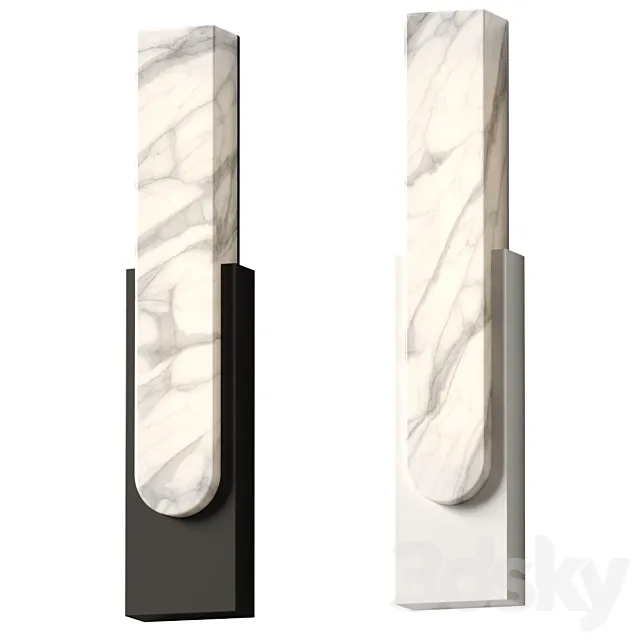 Elvi Home – Marta Marble Wall Lamp 3D Model Elvi Home – Marta Marble Wall Lamp 3D Model
