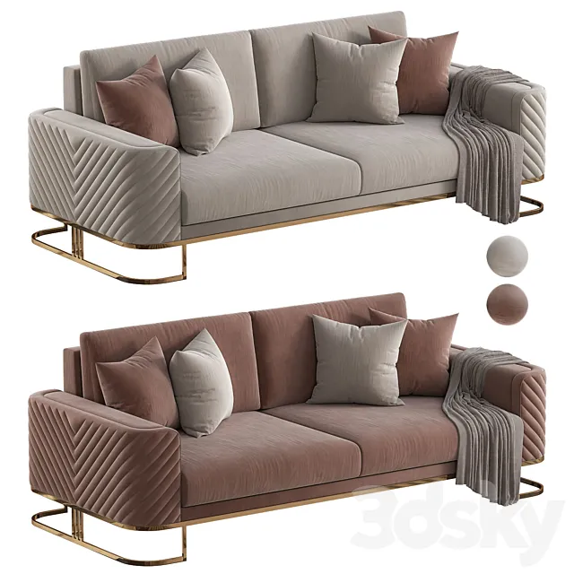 Elvina Sofa V2 3D Model Elvina Sofa V2 3D Model