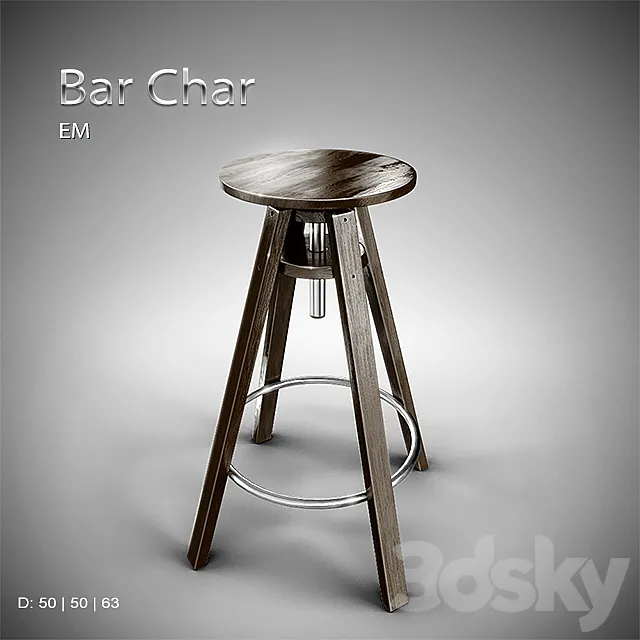 EM _ Bar Chair 3DModel