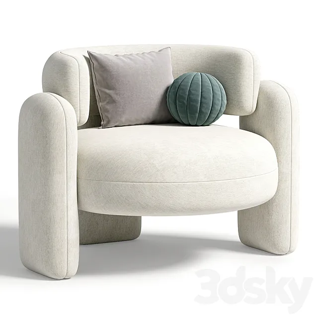 EMBRACE Armchair By ROYAL STRANGER 3D Model EMBRACE Armchair By ROYAL STRANGER 3D Model