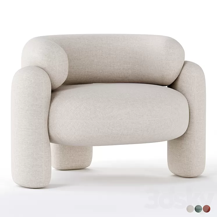 Embrace armchair by royal stranger 3D Model Embrace armchair by royal stranger 3D Model