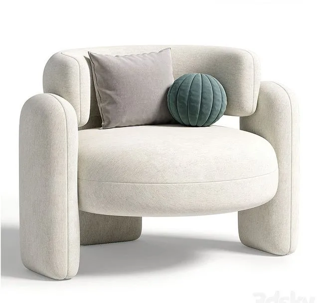 EMBRACE Armchair By ROYAL STRANGER (with pillows) 3D Model